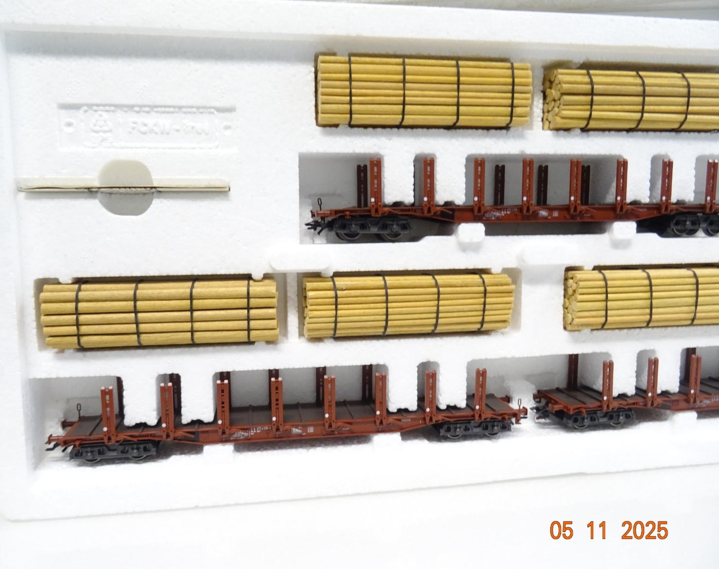 Märklin H0 4516 Wagen-Set 3tlg. Holztransport der DB in OVP JL4144 – Bild 3