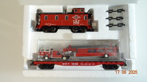 Märklin H0 4580 Wagen-Set Texas mit Feuerwehr 2 tlg. in OVP PR8442 – Bild 3