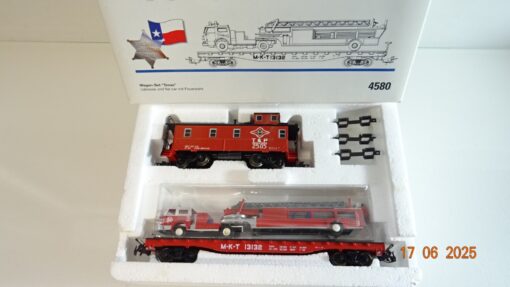 Märklin H0 4580 Wagen-Set Texas mit Feuerwehr 2 tlg. in OVP PR8442