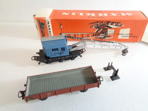 Märklin H0 4611 Kranwagen Krupp Ardelt mit Begleitwagen in OVP RR4098 – Bild 3