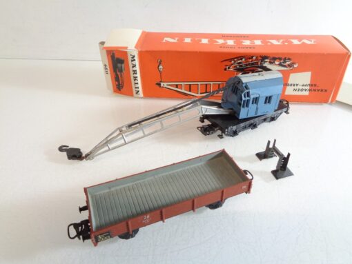 Märklin H0 4611 Kranwagen Krupp Ardelt mit Begleitwagen in OVP RR4098