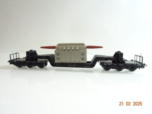Märklin H0 4617 Tiefladewagen mit Trafo der DB in OVP PR6182 – Bild 3