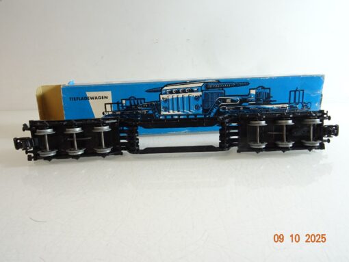 Märklin H0 4617 Tiefladewagen ohne Trafo der DB in OVP RR3859 – Bild 4