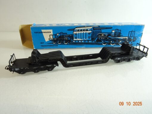 Märklin H0 4617 Tiefladewagen ohne Trafo der DB in OVP RR3859