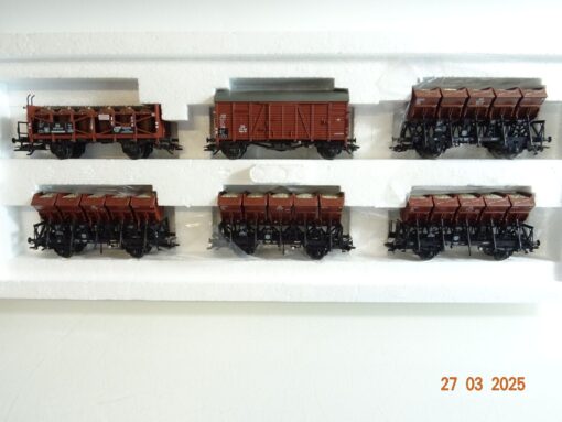 Märklin H0 46350 Muldenwagen-Set 1 Epoche III der DB in OVP PR6763 – Bild 3