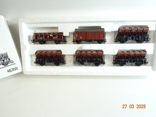 Märklin H0 46350 Muldenwagen-Set 1 Epoche III der DB in OVP PR6763