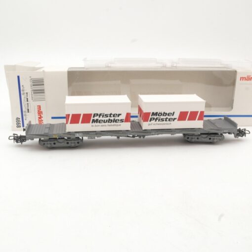 Märklin H0 4668 Containerwagen Möbel Pfister der SBB in OVP QR8566 – Bild 3