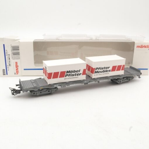 Märklin H0 4668 Containerwagen Möbel Pfister der SBB in OVP QR8566