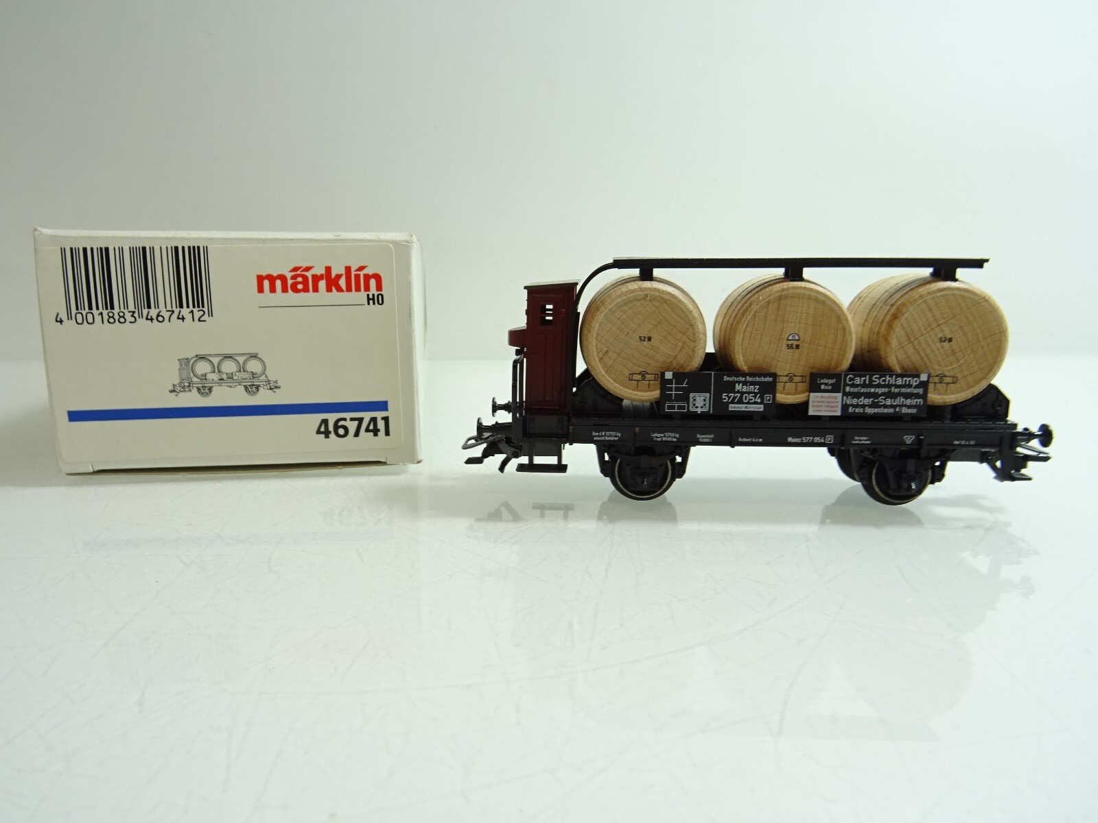 Märklin H0 46741 Weinfässerwagen mit Bremserhaus der DR in OVP PR 1345 – Bild 3