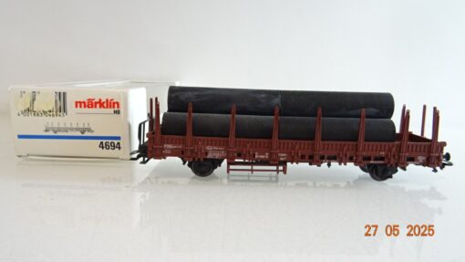 Märklin H0 4694 Rungenwagen mit Ladung der DB in OVP PR8104