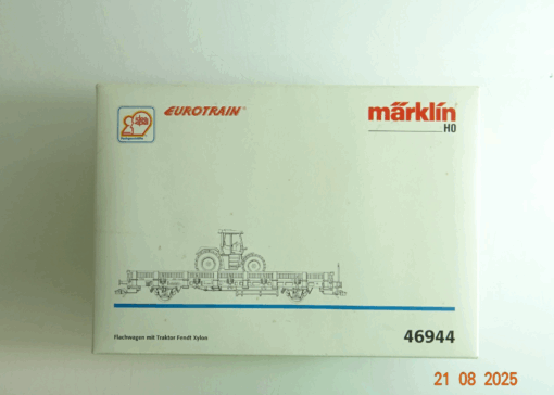 Märklin H0 46944 Flachwagen mit Traktor Leerverpackung siehe Foto PK706
