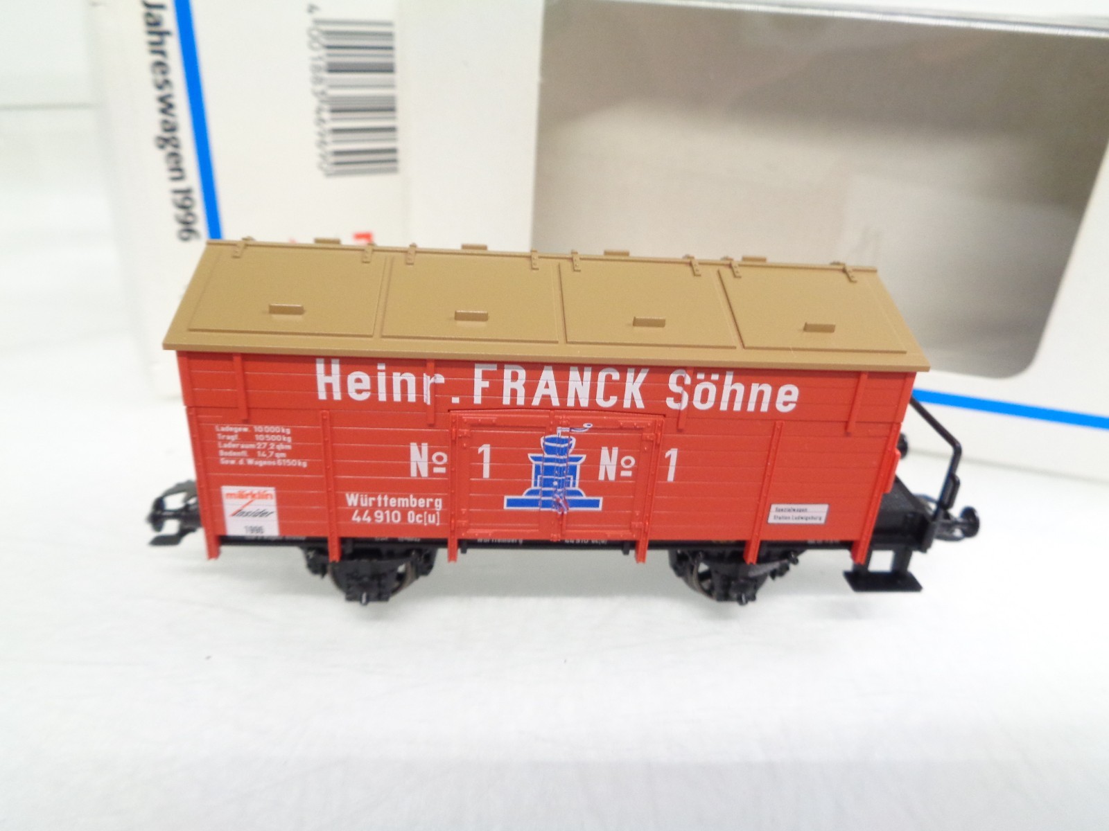 Märklin H0 46969 Klappdeckelwagen Franck der K.W.St.E. 1996 in OVP RR4823 – Bild 3