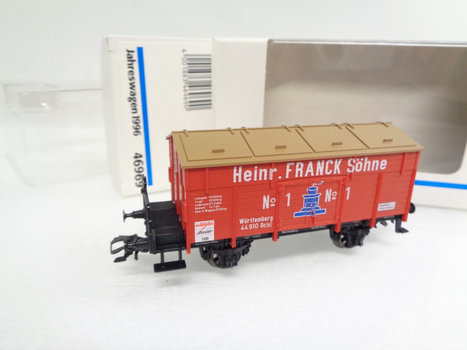 Märklin H0 46969 Klappdeckelwagen Franck der K.W.St.E. 1996 in OVP RR4823