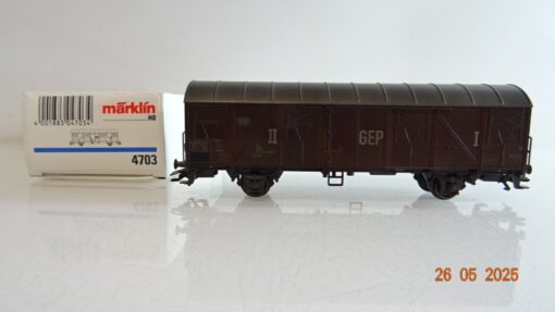 Märklin H0 4703 gedeckter Güterwagen GEP der DB in OVP PR8062