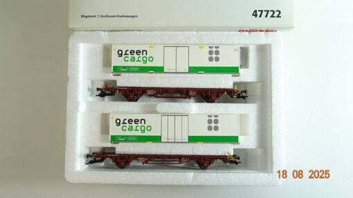 Märklin H0 47722 Wagen-Set Großraum-Kastenwagen 2 tlg. in OVP PR9620