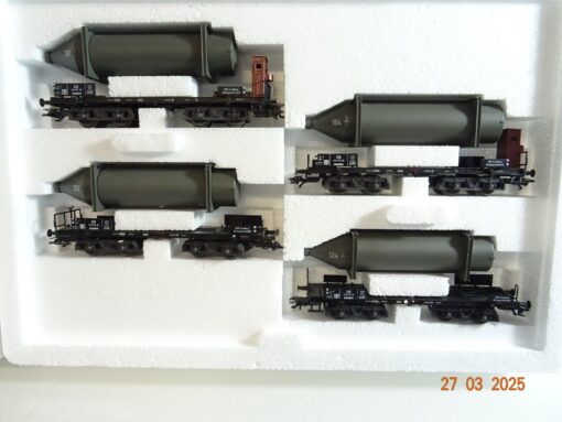 Märklin H0 48250 Wagen-Set Carbid-Flaschenwagen der DB in OVP PR6761 – Bild 3