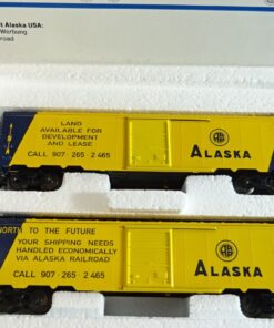 Märklin H0 4858 gedeckte Güterwagen-Set Alaska 2 tlg. USA  in OVP PR8472