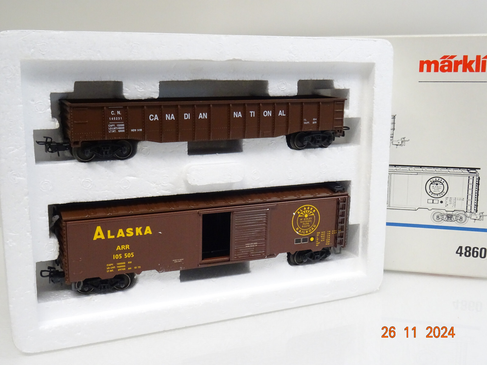 Märklin H0 4860 Alaska USA Wagen-Set 2tlg. in OVP LE7542