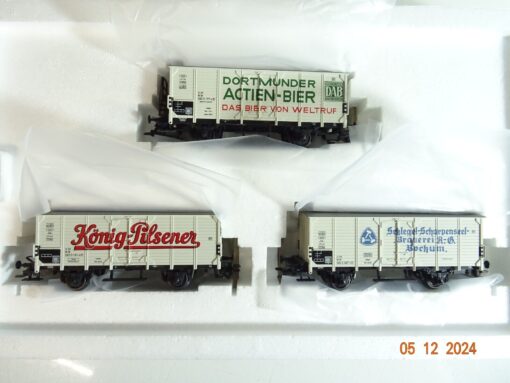 Märklin H0 48773 Bierwagen-Set 3 St. der DB in OVP PR4545 – Bild 3