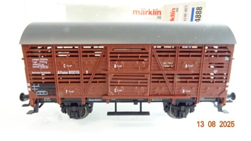 Märklin H0 4888 Viehwagen Verschlagwagen Altona in OVP RR2833 – Bild 3