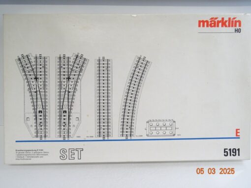 Märklin H0 5191 M-Gleis Erweiterungspackung E in OVP LE9183 – Bild 3