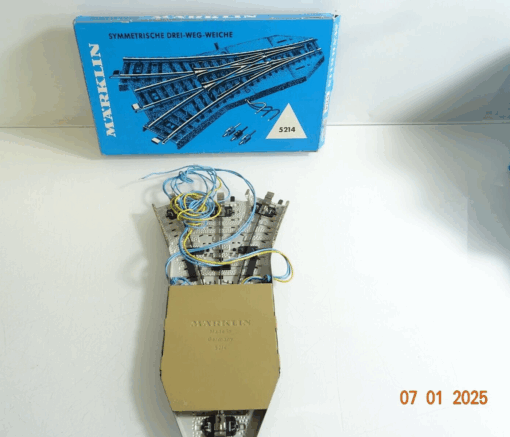 Märklin H0 5214 Symmetrische Dreiwegeweiche siehe Foto in OVP CK5177 – Bild 3
