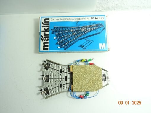 Märklin H0 5214 Symmetrische Dreiwegeweiche siehe Foto in OVP CK5250 – Bild 3