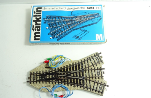 Märklin H0 5214 Symmetrische Dreiwegeweiche siehe Foto in OVP CK5250