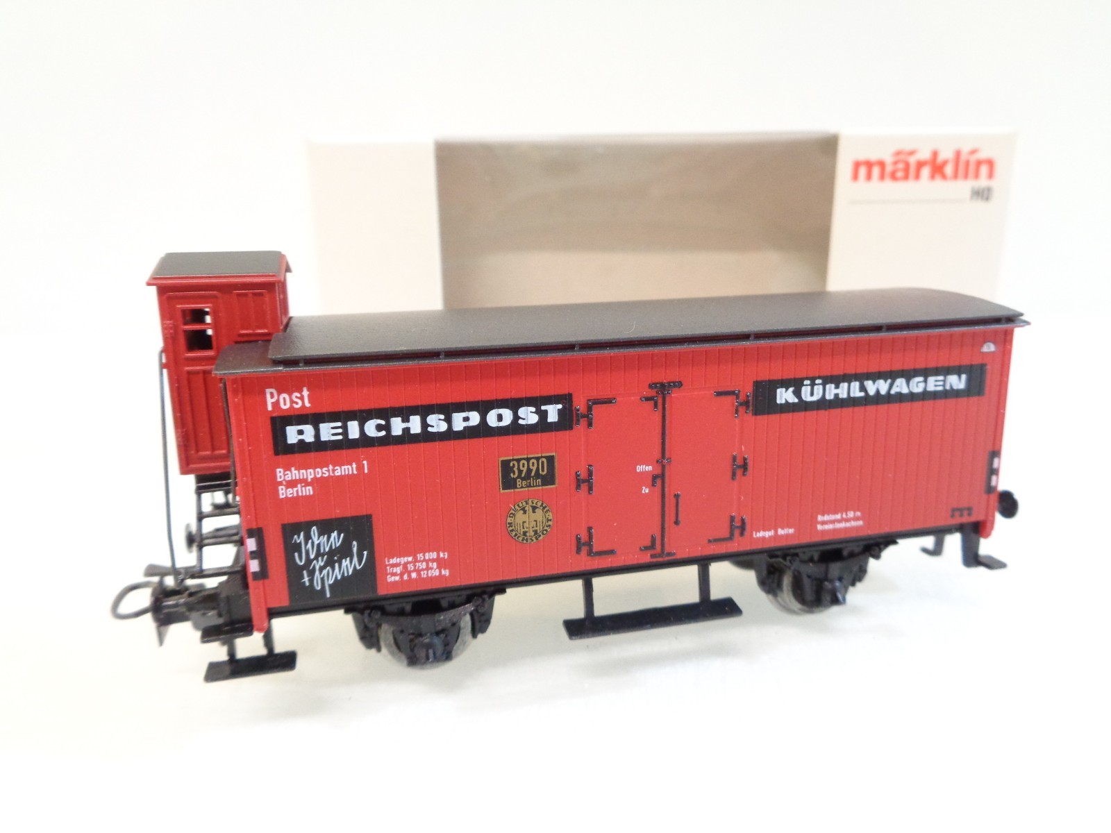 Märklin H0 84681 Kühlwagen Reichspost in OVP RR5596