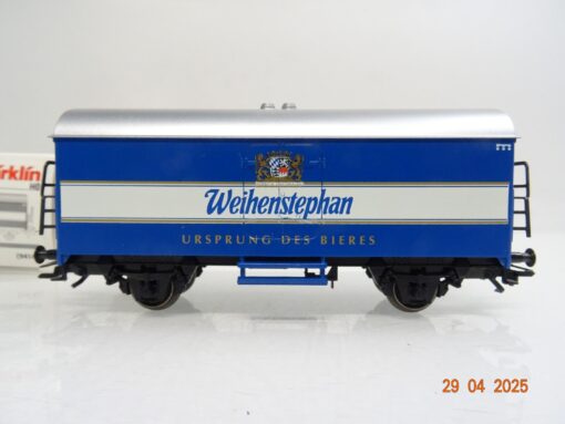 Märklin H0 94143 Kühlwagen Weihenstephan Ursprung d. Bieres der DB in OVP PR7318 – Bild 3