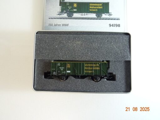 Märklin H0 94198 gedeckter Güterwagen zu 150 Jahre WMF in OVP PR9672