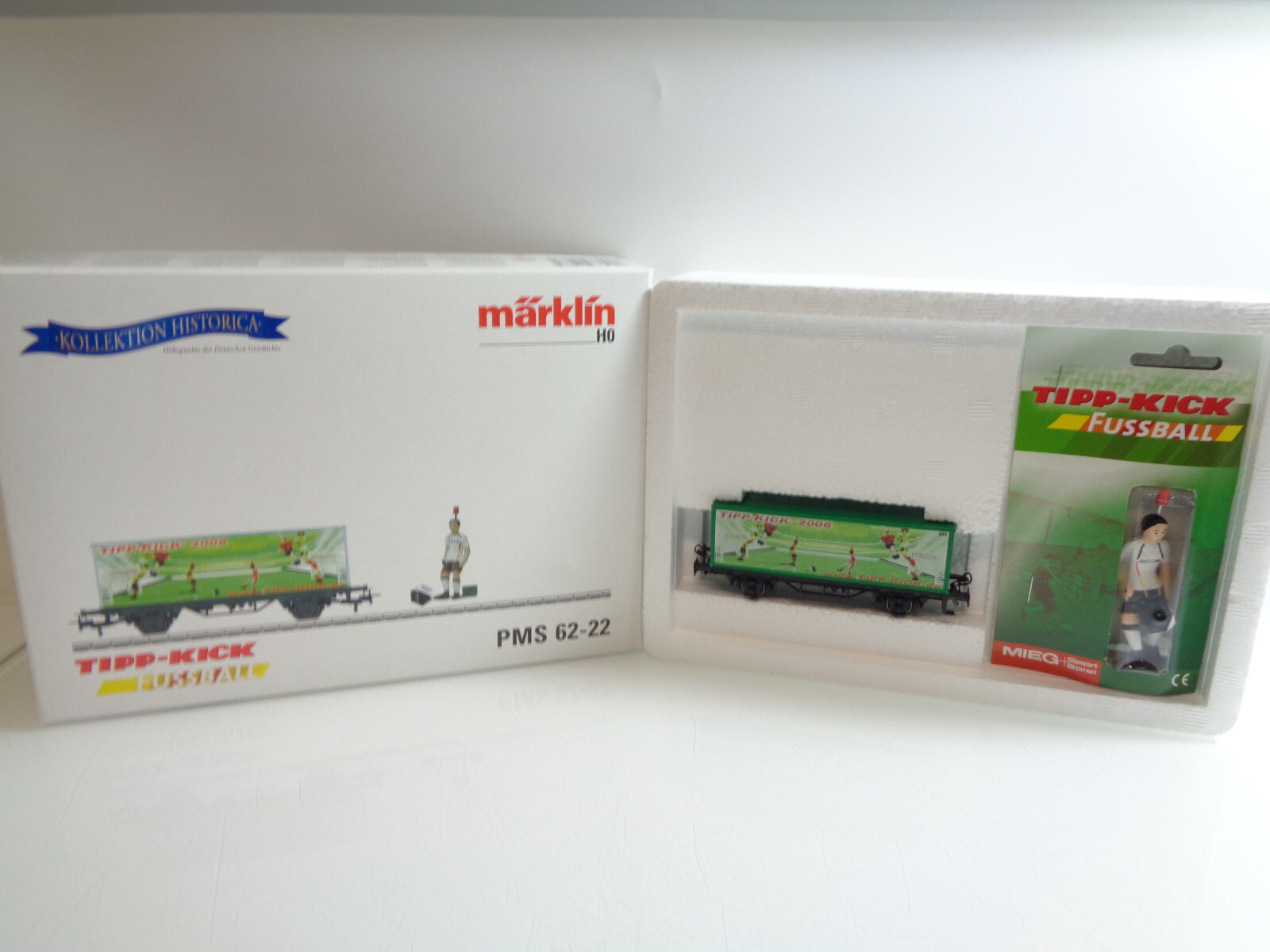 Märklin H0 94288 Tipp-Kick Fußballwagen Set in OVP C1145
