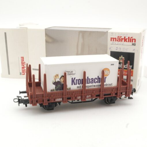 Märklin H0 94306 Containerwagen Krombacher Pils der DB in OVP QR7842 – Bild 3