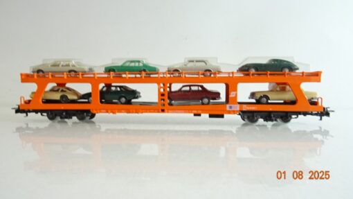 Märklin H0 Autoreisezug Transportwagen mit 8 PKW´s der ÖBB PR9377 o.