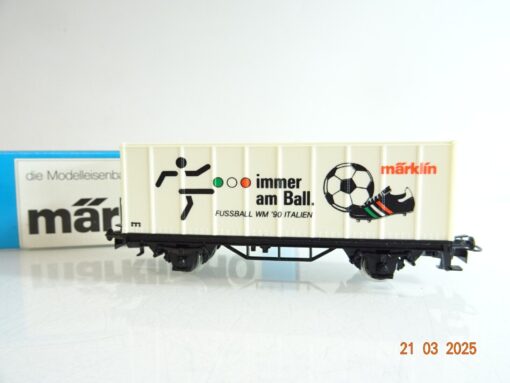 Märklin H0 Containerwagen immer am Ball WM´90 Italien in EVP PR6721 – Bild 3