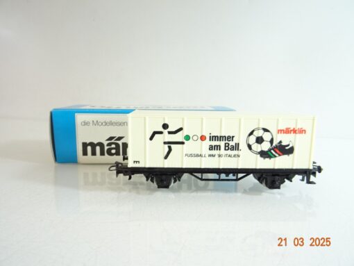 Märklin H0 Containerwagen immer am Ball WM´90 Italien in EVP PR6721