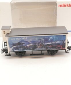 Märklin H0 Info Tage 1999 gedeckter Güterwagen mit Bremserhaus in OVP RI4305