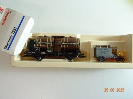 Märklin H0 Museumswagen 1991 Faßwagen August Pfügler in OVP PR9836