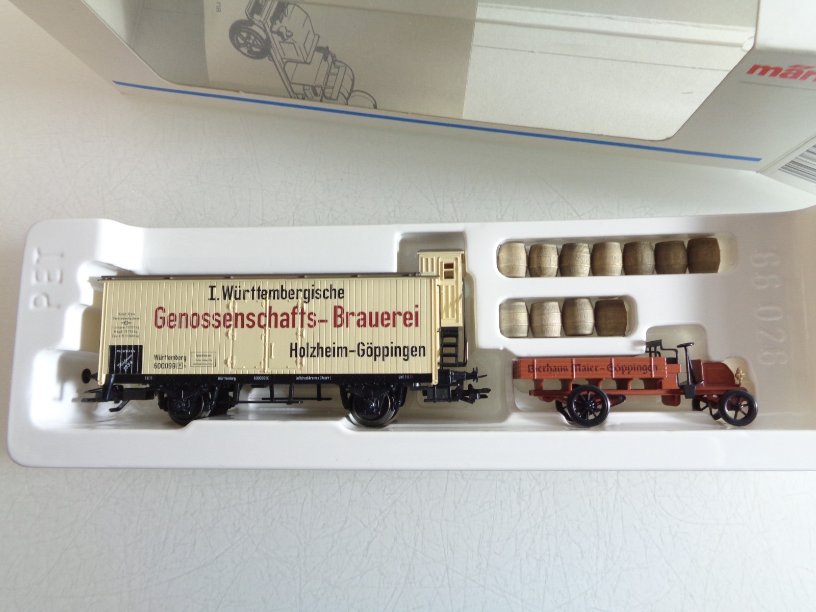 Märklin H0 Museumswagen 1994 Bierwagen mit LKW in OVP RR4862 – Bild 3