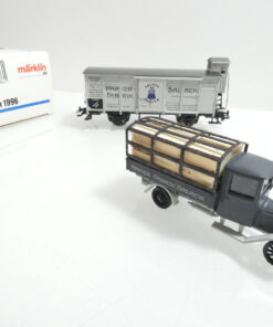 Märklin H0 Museumswagen 1996 mit LKW Papierfabrik Salach in OVP AR4525