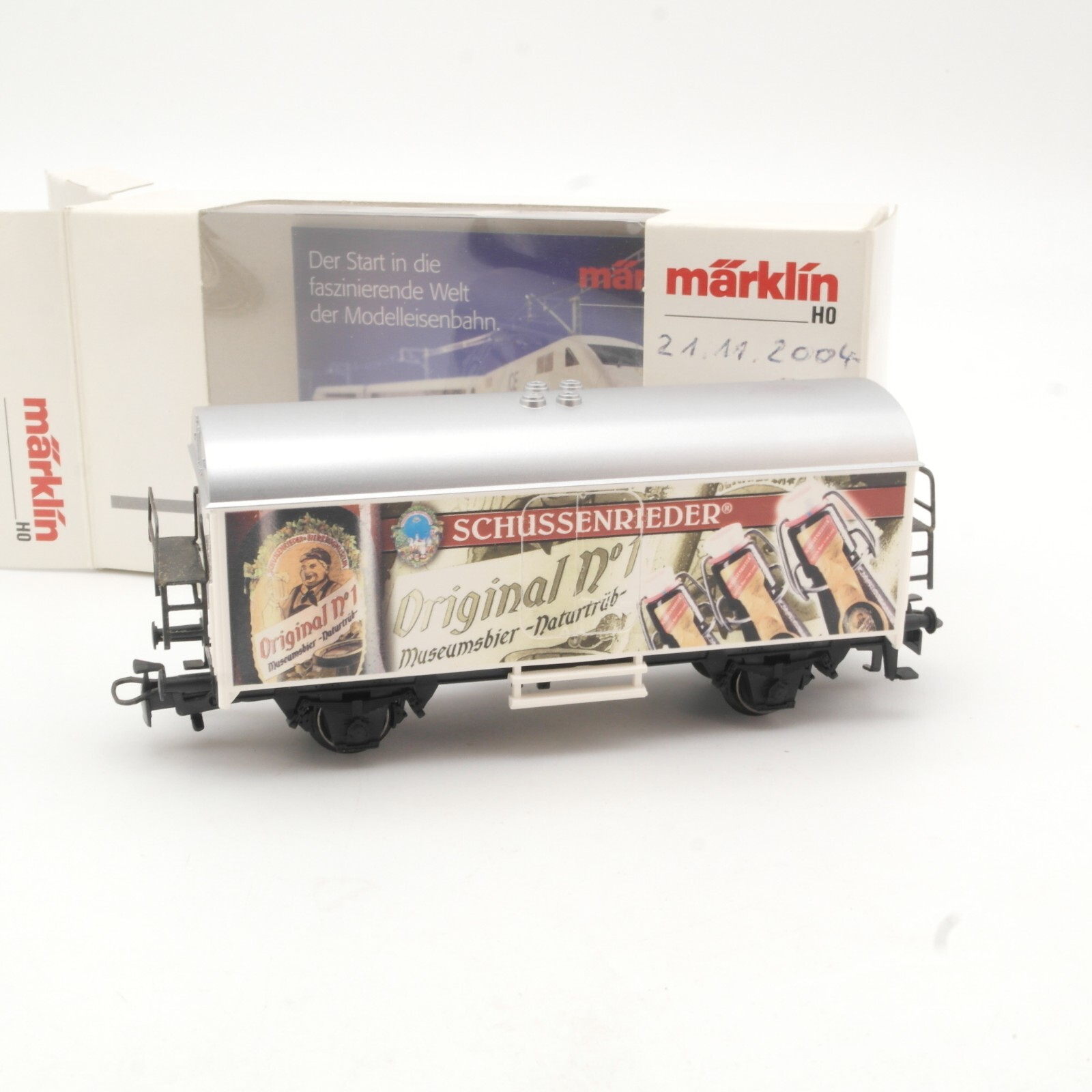 Märklin H0 SoMo Bierwagen Schussenrieder Original in OVP QR7838 – Bild 3
