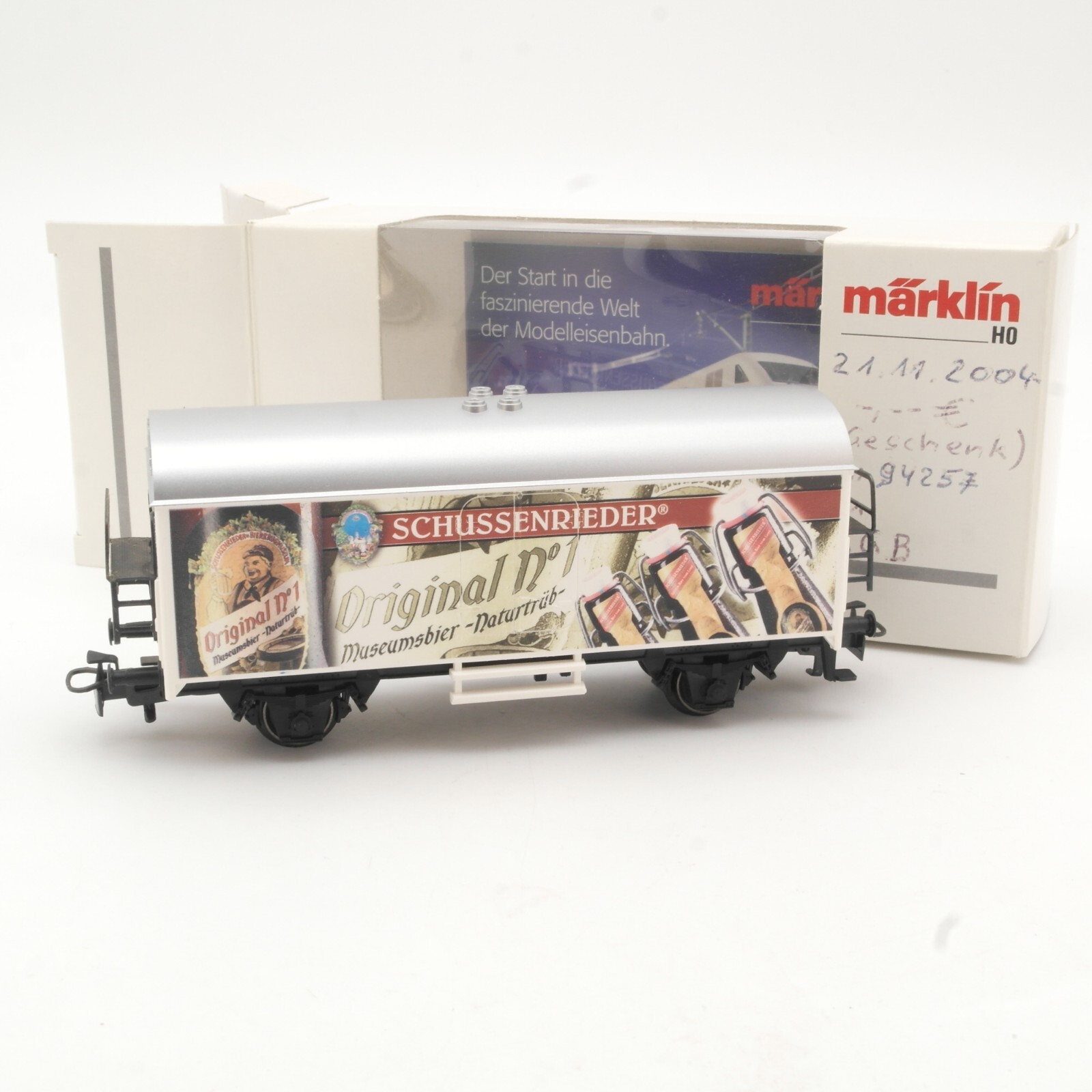 Märklin H0 SoMo Bierwagen Schussenrieder Original in OVP QR7838
