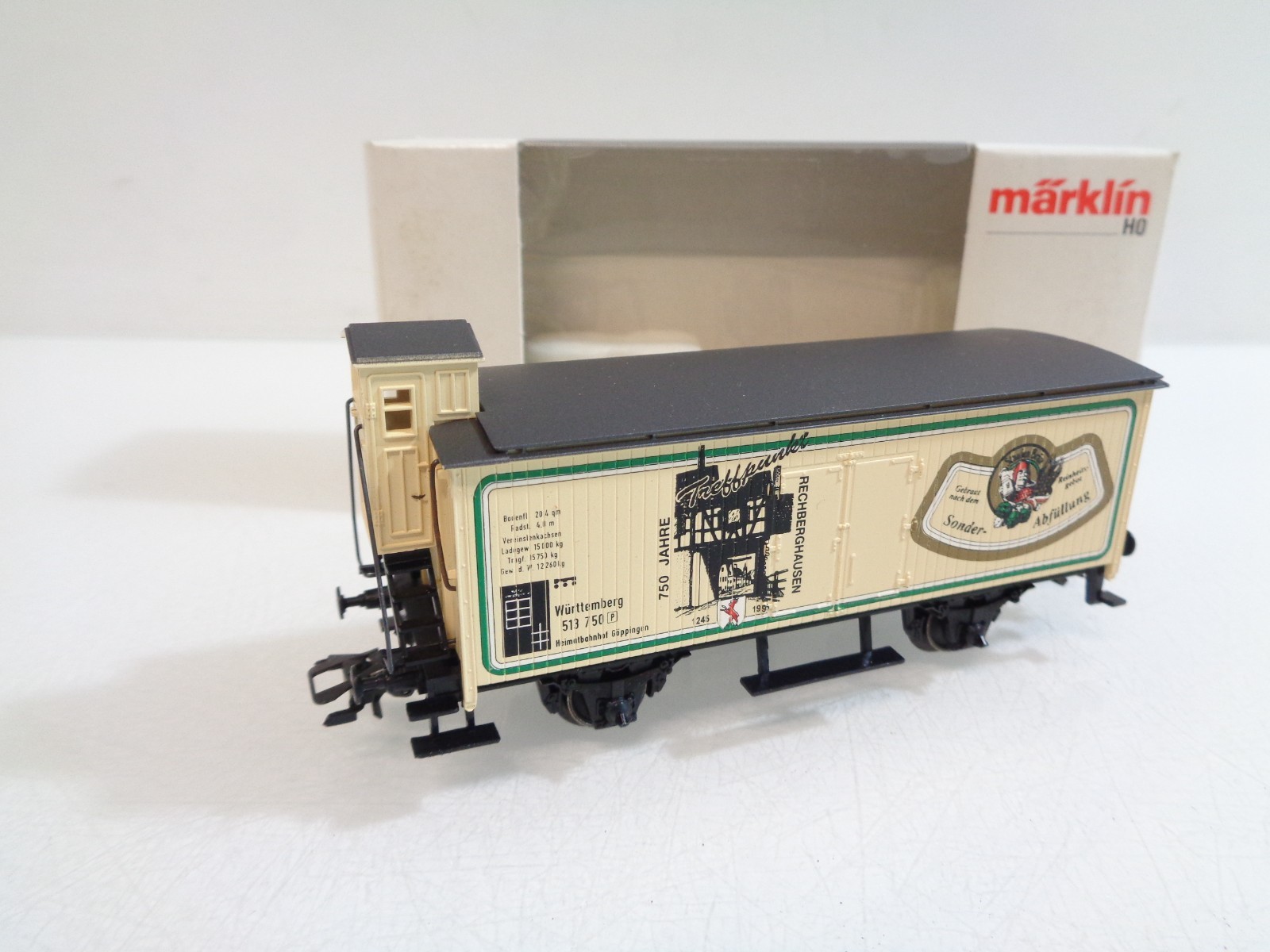 Märklin H0 SoMo Güterwagen 750 Jahre Rechberghausen in OVP RR5642
