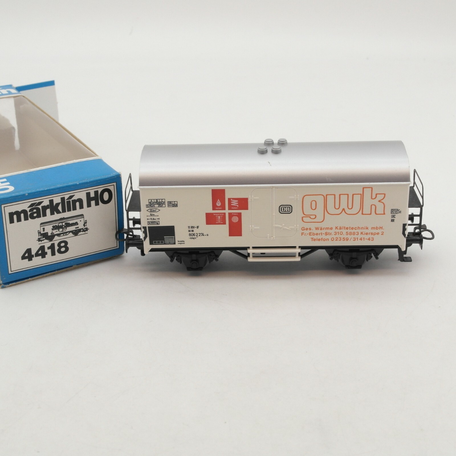 Märklin H0 SoMo Kühlwagen "GWK Kältetechnik" der DB in EVP RA233