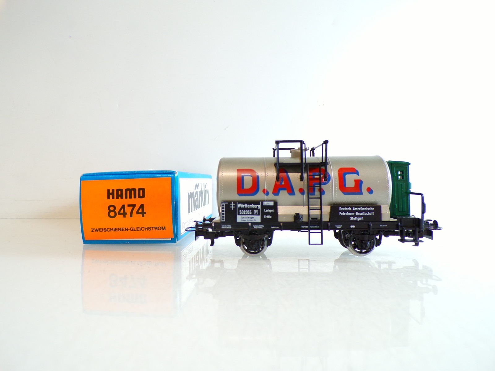 Märklin Hamo H0 8474 Kesselwagen D.A.P.G. Württemberg in OVP BH1148