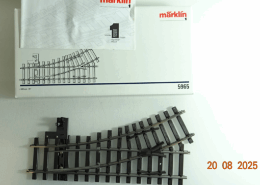 Märklin Spur 1 5965 Handweiche siehe Foto in OVP PK699 – Bild 3