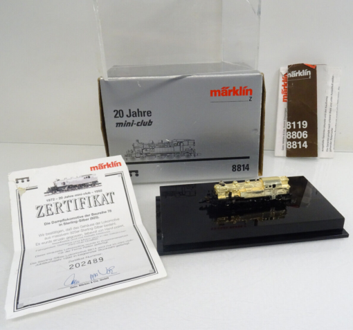 Märklin Z 8814 Dampflok BR 78 Sterling-Silber 20 Jahre Mini-Club in OVP LE4193