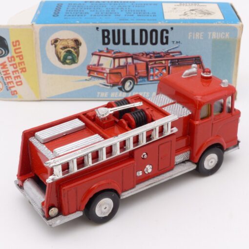 Marks Toys Bulldog Fire Truck Feuerwehr mit Beleuchtung ca. 7,5 cm in OVP EX3270 – Bild 3