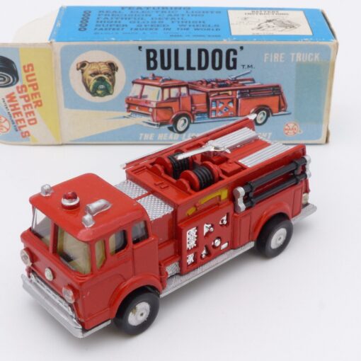 Marks Toys Bulldog Fire Truck Feuerwehr mit Beleuchtung ca. 7,5 cm in OVP EX3270