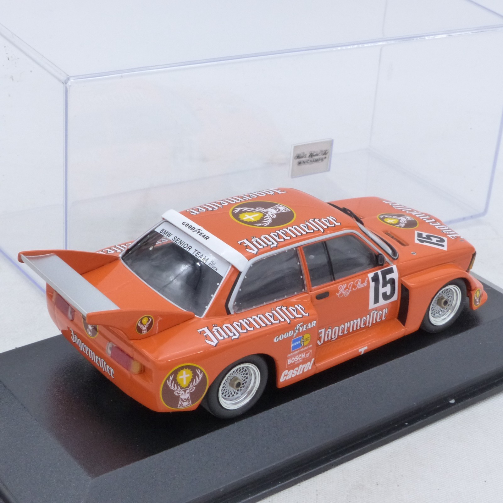 Minichamps 1:43 400772315 BMW 320i Grp. 5 #15 H.J. Stuck in PC-Box EX8332 – Bild 3